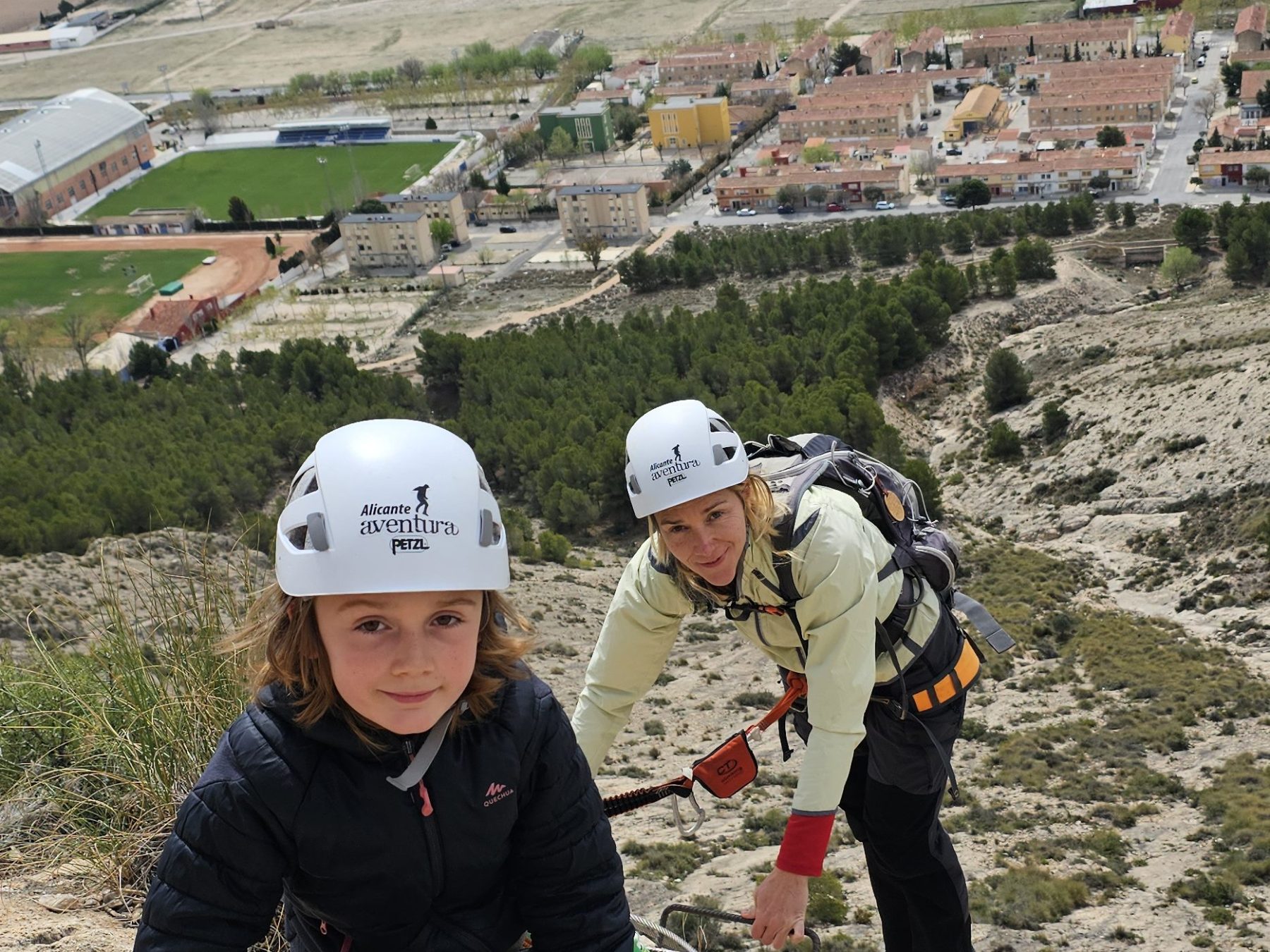 a man riding on top of a mountain