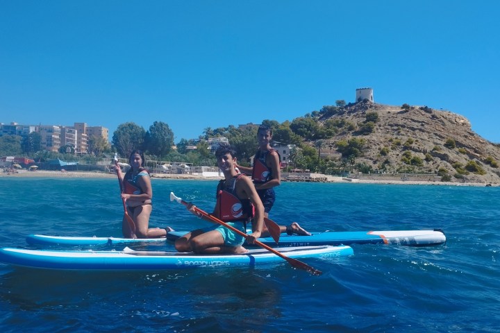 a man riding a jet ski in the water