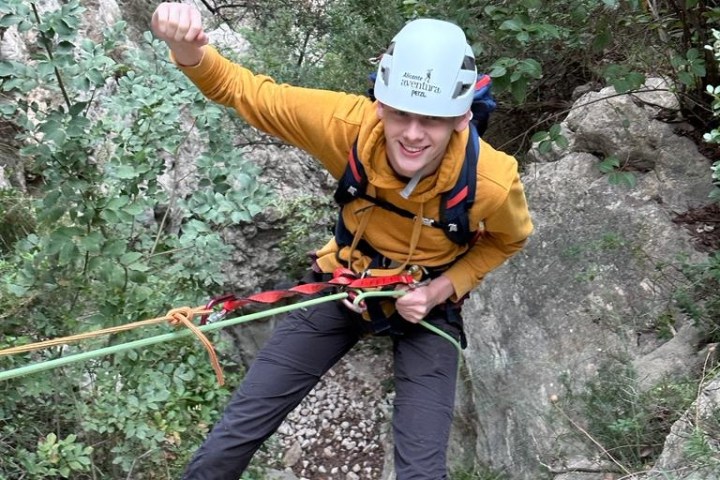 a person holding a gun