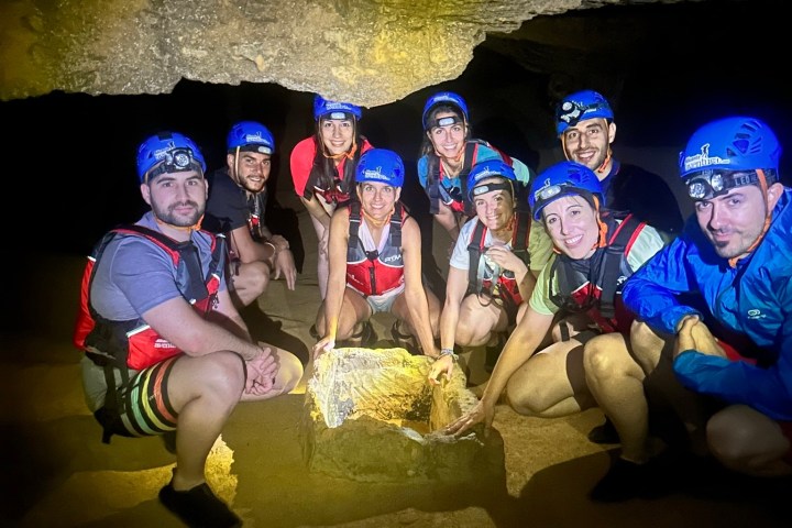 a group of people posing for the camera