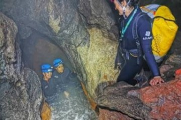 a man standing on a rock