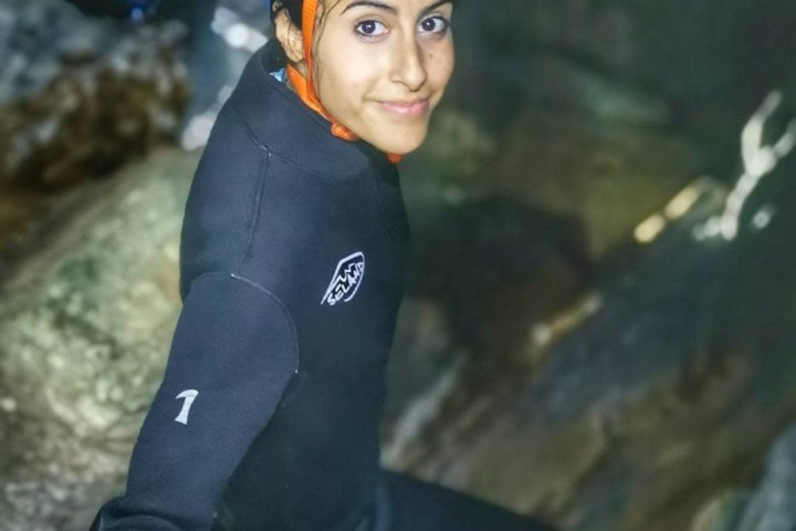 a person wearing a costume