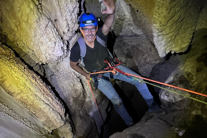 a man wearing a helmet