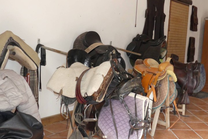 a group of items in a room