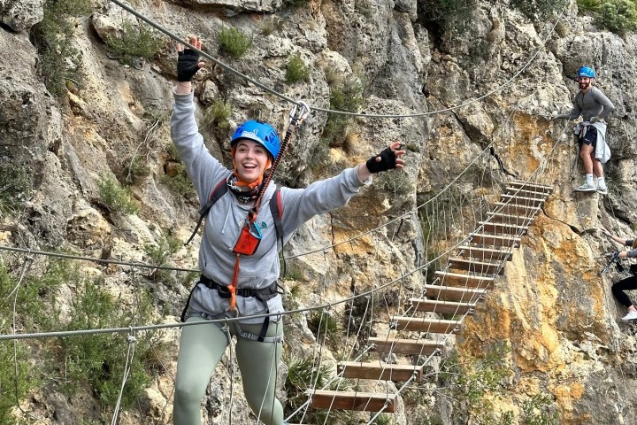a man standing on a rock