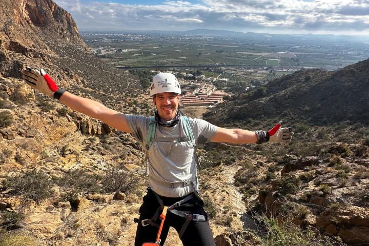 a person standing on top of a mountain