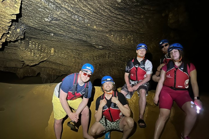 a group of people posing for the camera