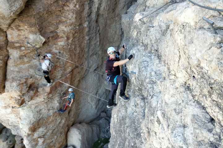 a man standing on a rock